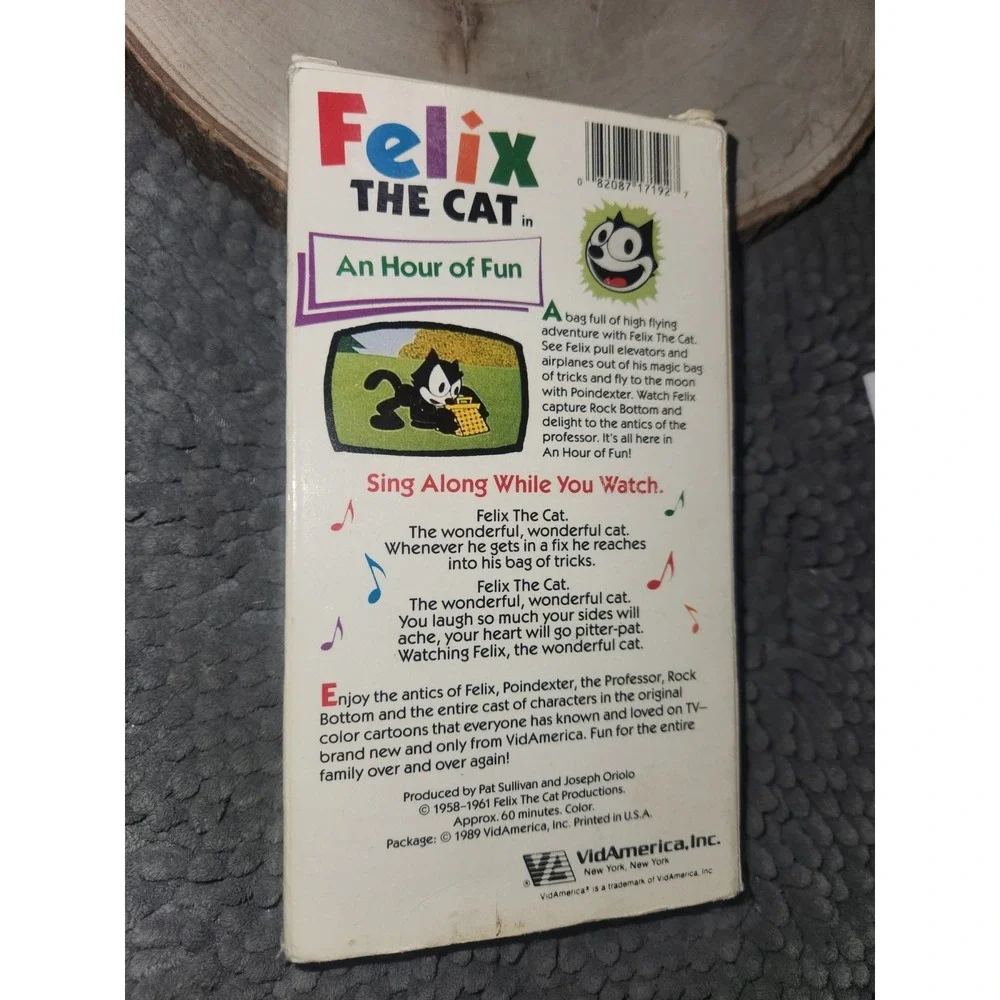 Felix the Cat - An Hour Of Fun (VHS, 1989) SUER RARE FIND